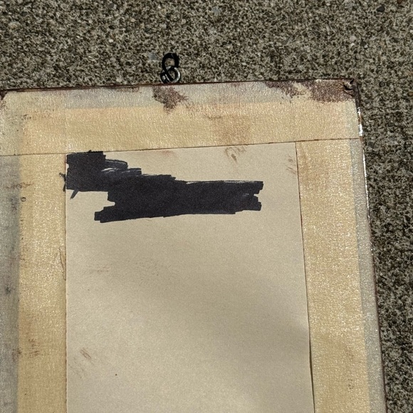 Antique Wall Mirror of Marie Antoinette in beautiful tiger's eye wooden frame - Picture 8 of 8